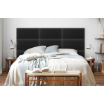 Polsterpaneel aus Kunstleder in Graphitgrau